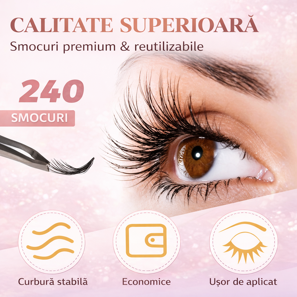 Extensii de gene (cluster lashes)