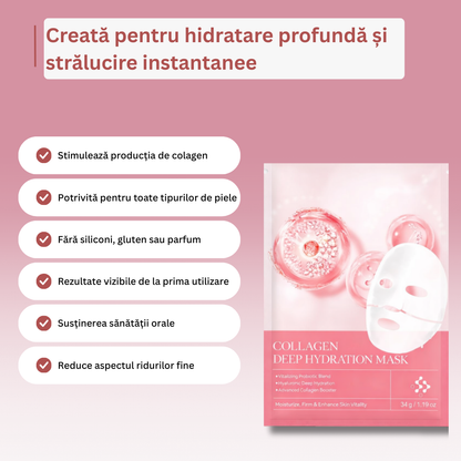Masca de fata bio Colagen- 4 buc