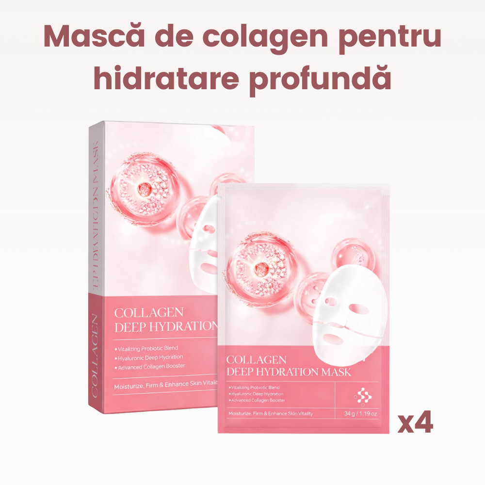 Masca de fata bio Colagen- 4 buc
