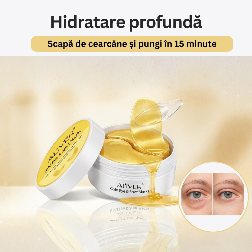 Patch-uri cu aur & colagen - 60 de perechi