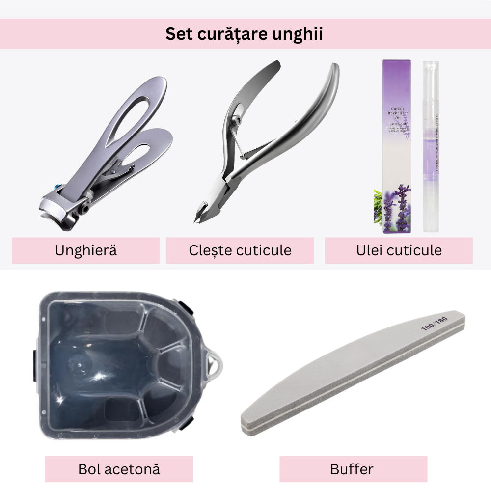 Set curățare unghii