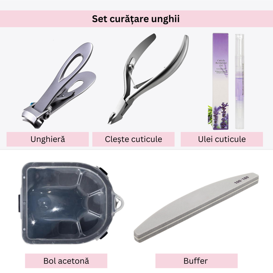 Set curățare unghii