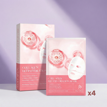 Masca de fata bio Colagen- 4 buc